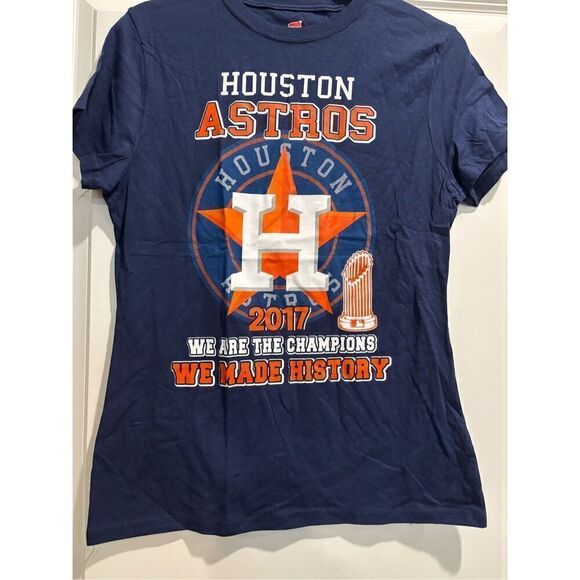 Houston Astros Women's V-neck T-shirt size Small - Picture 1 of 2